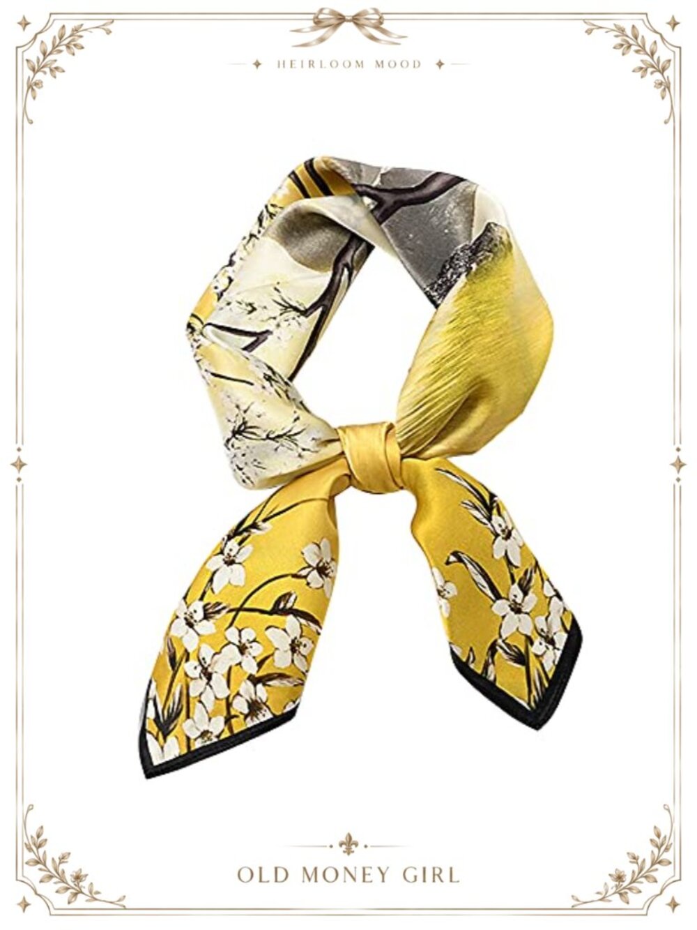 100% Mulberry Silk Scarf 27x27 Square Neck Head Scarf for Women Gift Box